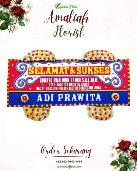 Papan Bunga Ucapan Selamat Buana Pemaca